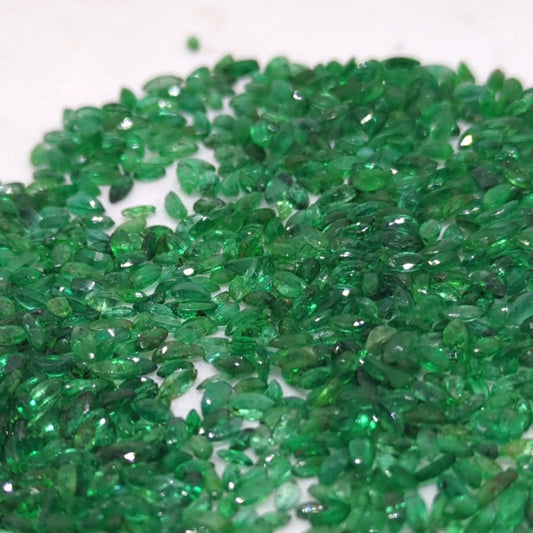 Natural Zambian Emerald Marquise Cut High Luster Stones Lot